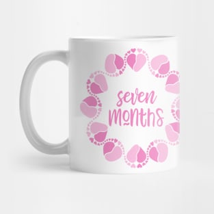 Baby seven month milestone for girl Mug